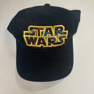 Star Wars Snapback Hat Black One Size Adjustable Embroidered Vented Holes